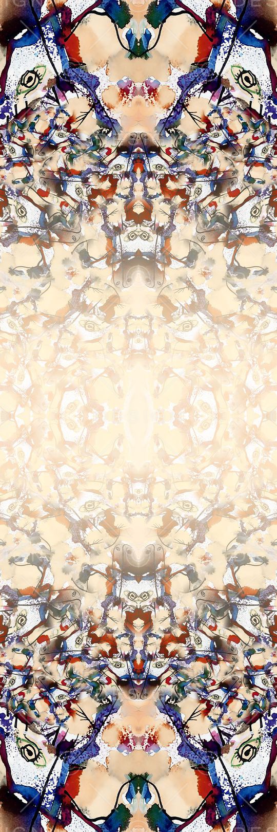 数码★抽象图案印花华亿平台图片