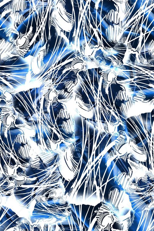 数码★抽象图案印花华亿平台图片