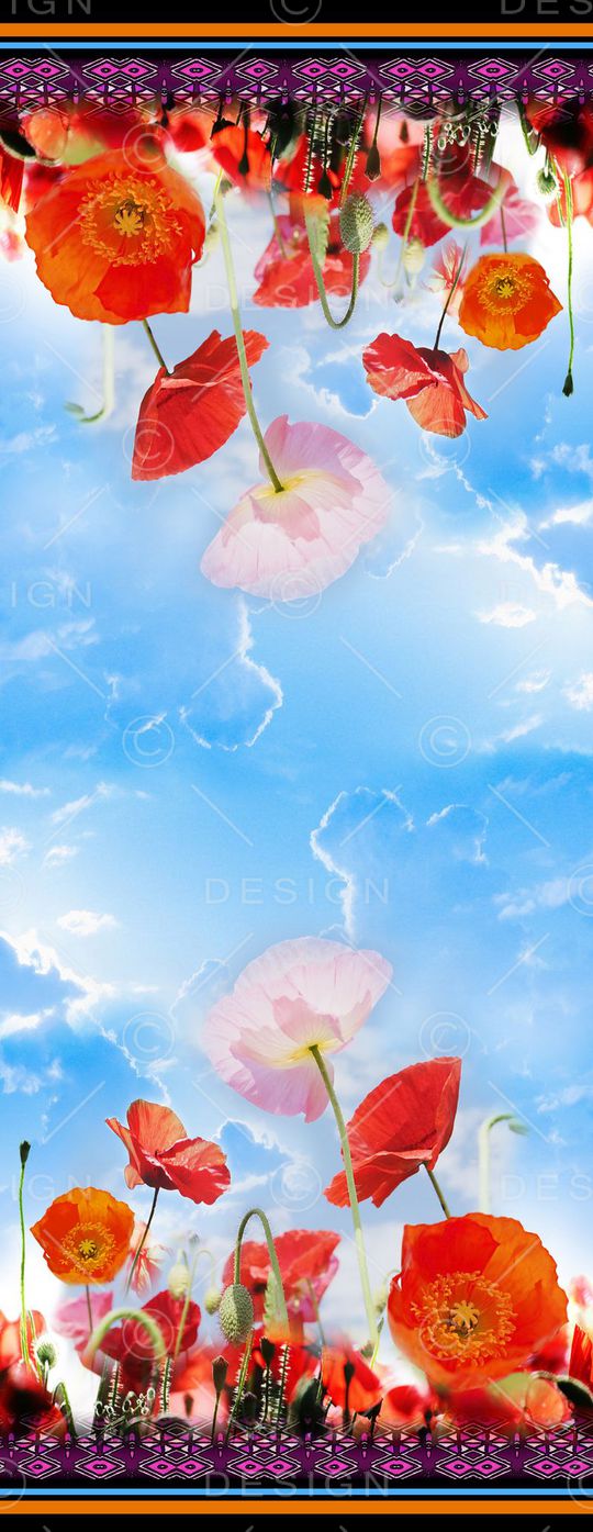 围巾印花华亿平台图片