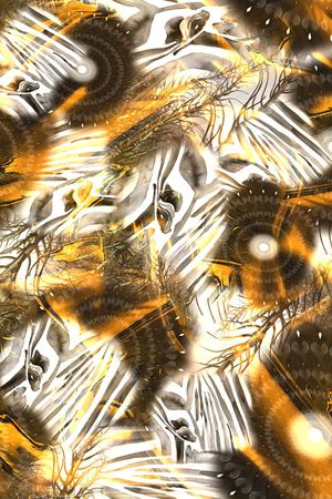 数码★抽象图案印花华亿平台图片