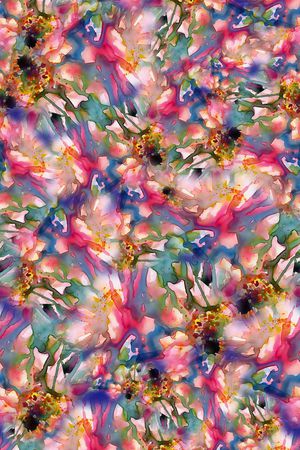 数码★抽象图案印花华亿平台图片