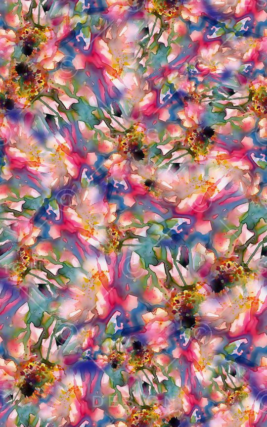 数码★抽象图案印花华亿平台图片