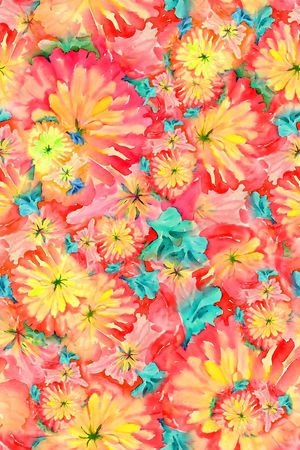 数码★花卉图案印花华亿平台图片