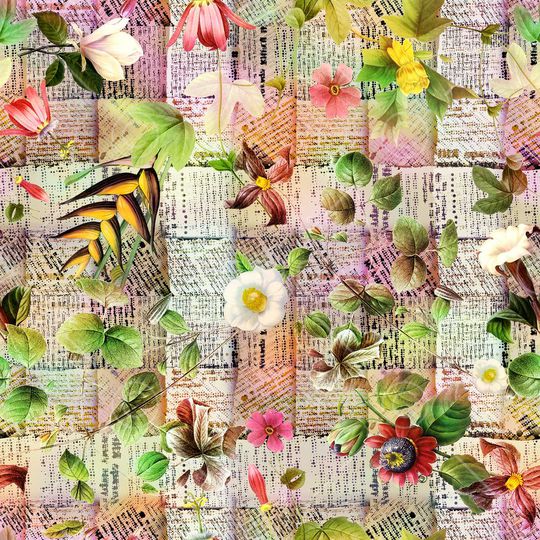 花卉印花华亿平台图片