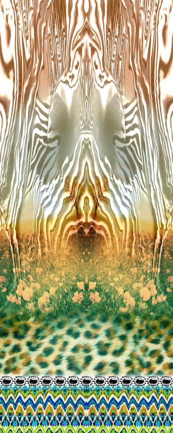 312371-定位风景花卉动物纹豹纹虎纹组合