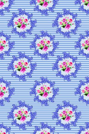 欧式印花华亿平台图片