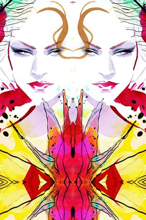 水彩印花华亿平台图片