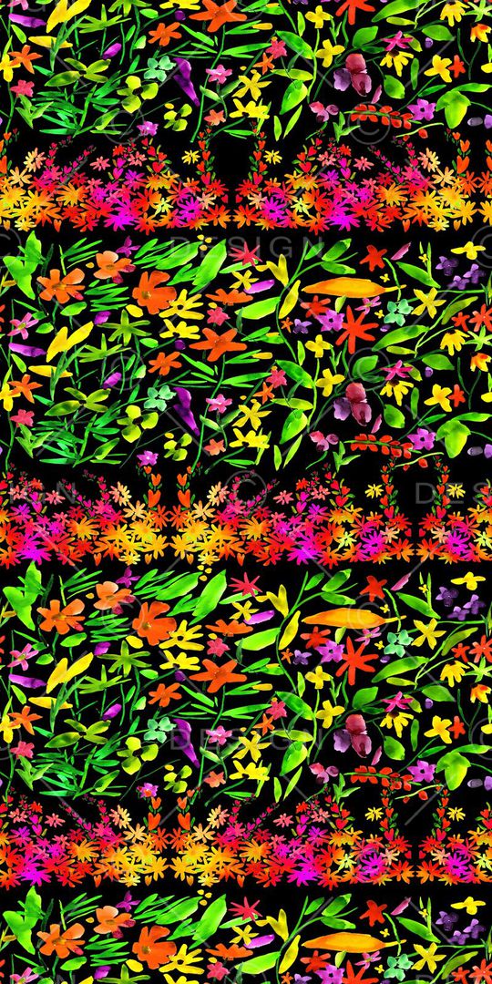 田园风印花华亿平台图片