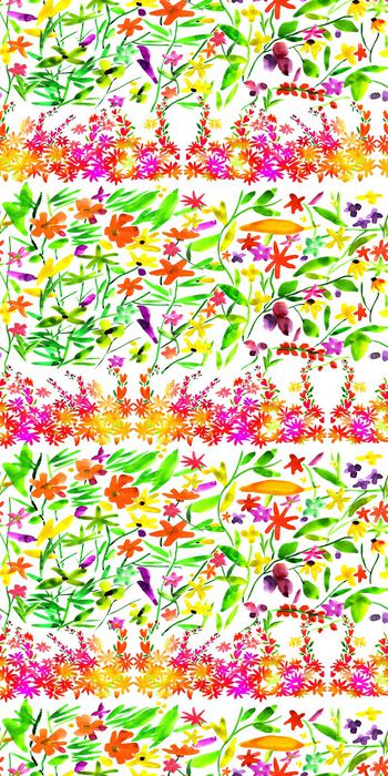 313183-韩式田园风小清新手绘写意水彩花卉满