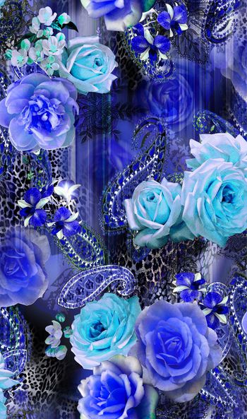 313280-华丽花卉蕾丝佩斯利设计