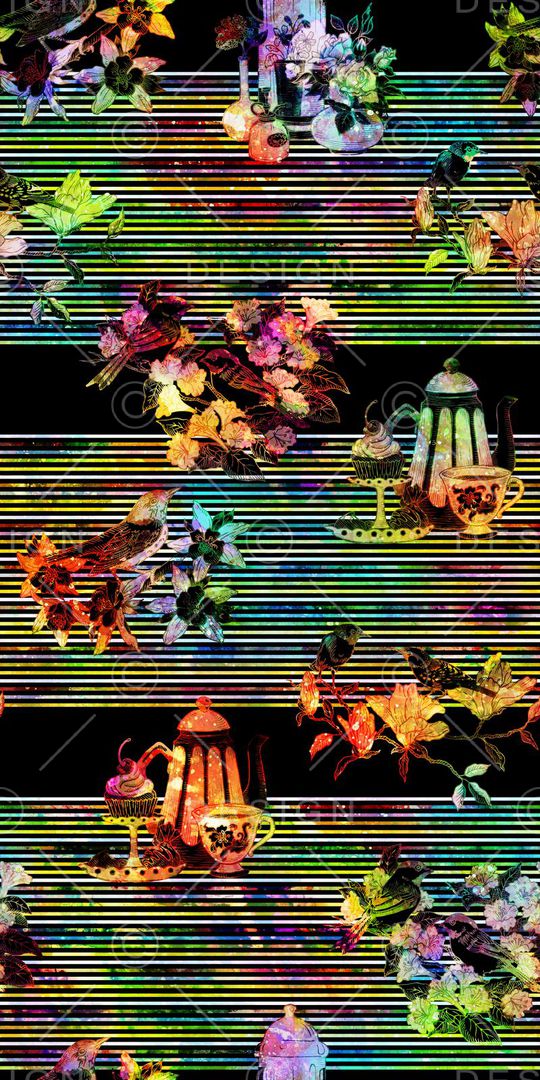 条纹印花华亿平台图片