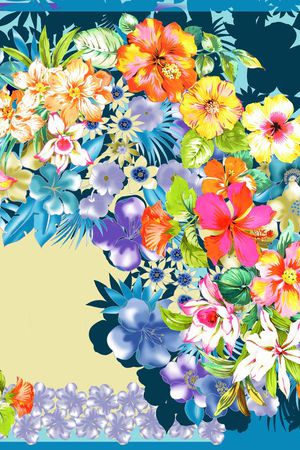 围巾印花华亿平台图片