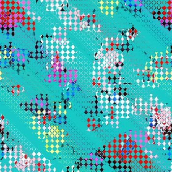 314230-几何菱形地图棋格图案