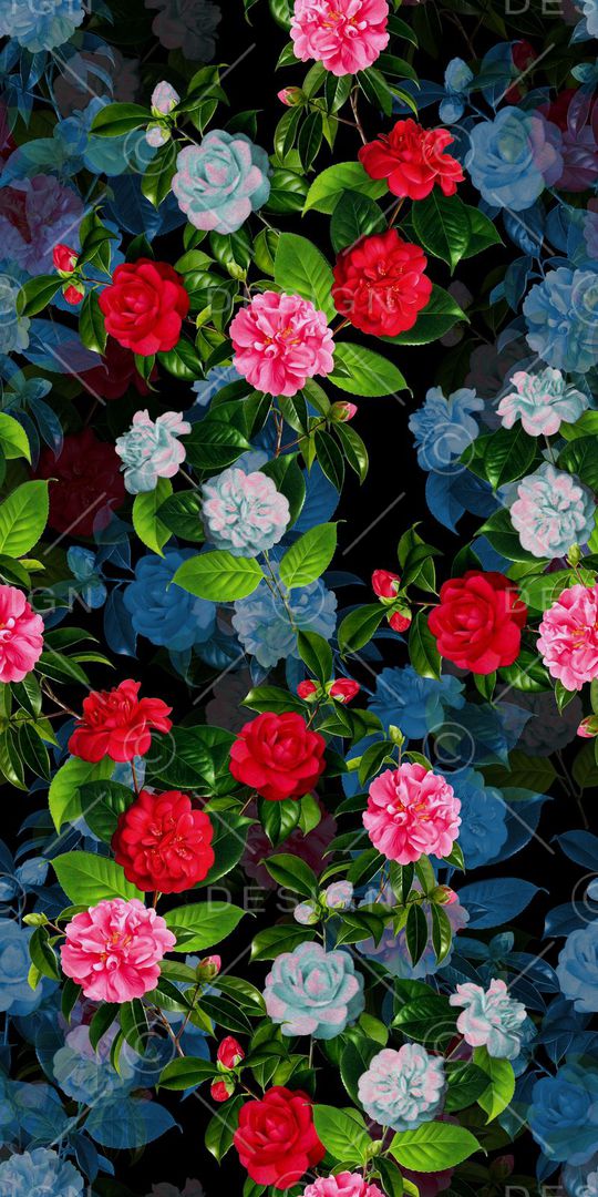 田园风印花华亿平台图片