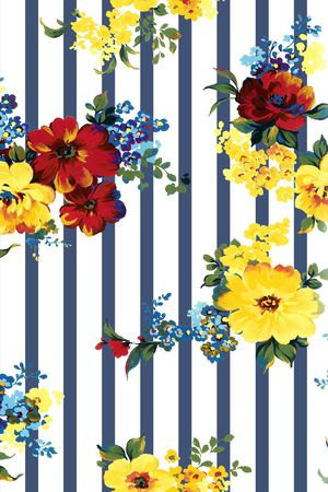 花卉印花华亿平台图片