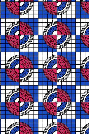 圆形印花华亿平台图片