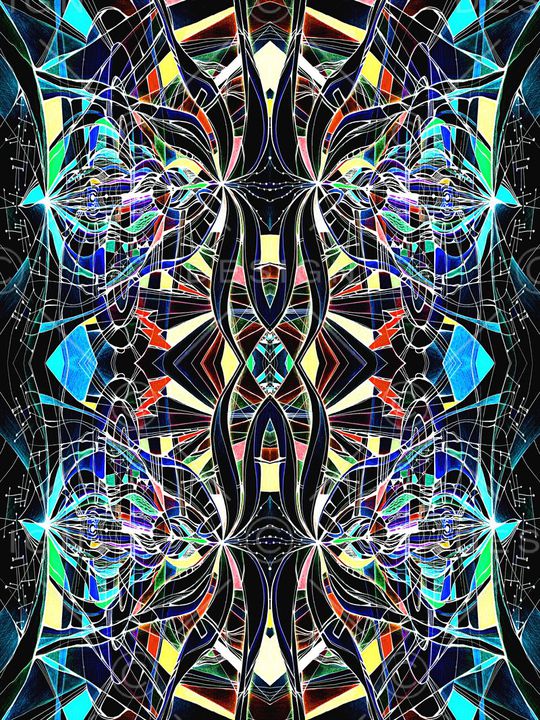 抽象印花华亿平台图片