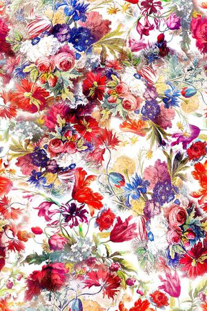 花卉印花华亿平台图片