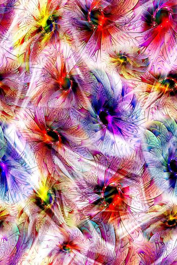 314991-多彩立体抽象花卉