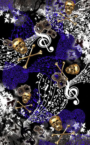 316066-飘逸音符定位花