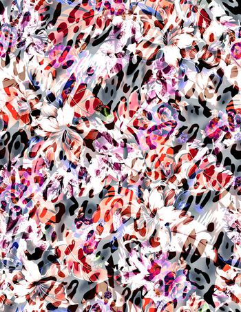 316251-豹纹热带花卉