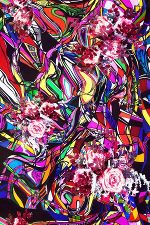 E-花卉几何/Flowers印花华亿平台图片