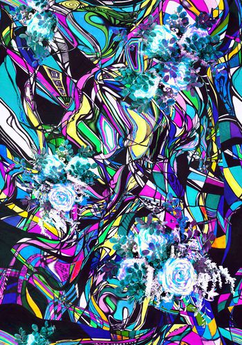 316289-绚丽几何条格222