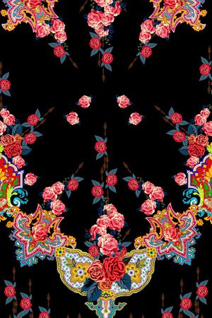 佩斯利印花华亿平台图片