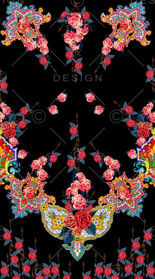 佩斯利印花华亿平台图片