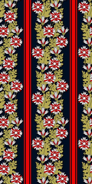 316516-手绘条纹花卉衬衫