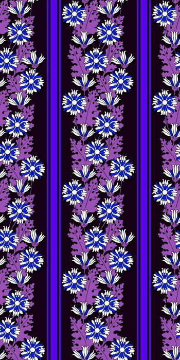 316517-手绘条纹花卉衬衫