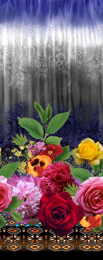 316642-数码断版裙边花卉设计