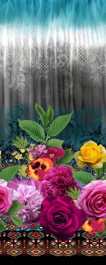 316643-数码断版裙边花卉设计