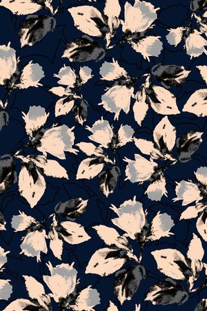 传统★花朵图案印花华亿平台图片