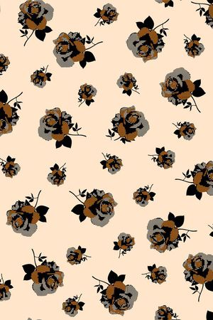 传统★花朵图案印花华亿平台图片