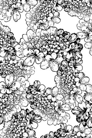 传统★花朵图案印花华亿平台图片