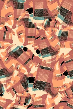 传统★几何格纹印花华亿平台图片