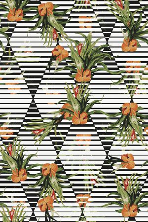 几何印花华亿平台图片