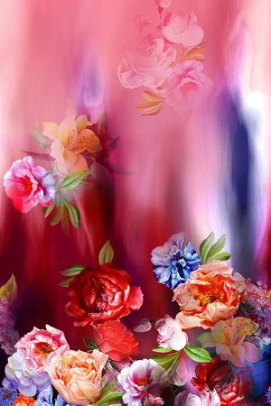 围巾丝巾印花华亿平台图片