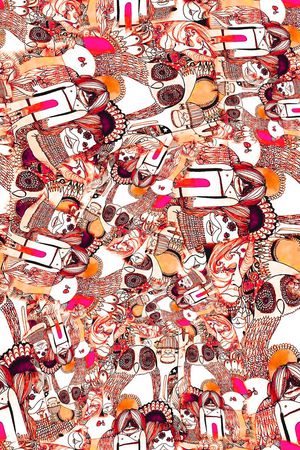 数码★民族风格印花华亿平台图片