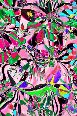 抽象印花华亿平台图片