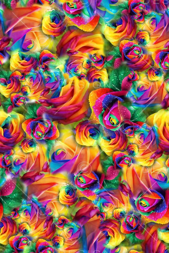 数码★花卉图案印花华亿平台图片