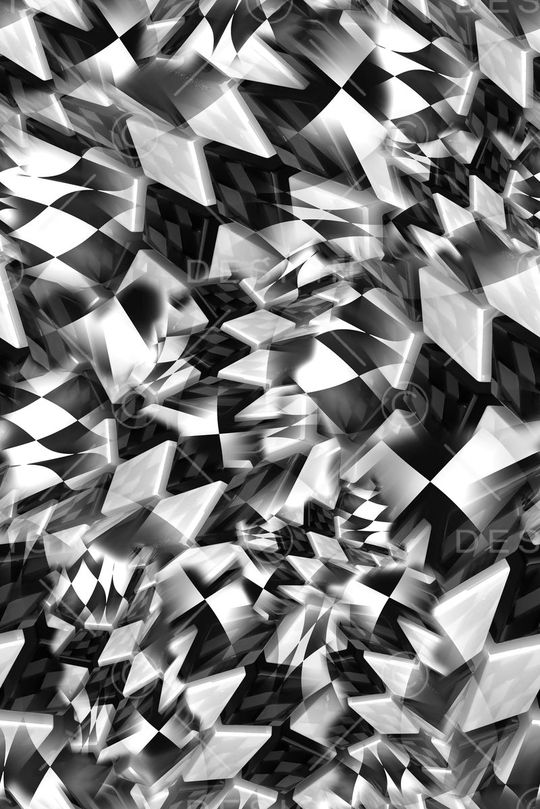 数码★抽象图案印花华亿平台图片