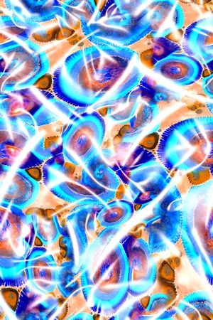 数码★抽象图案印花华亿平台图片