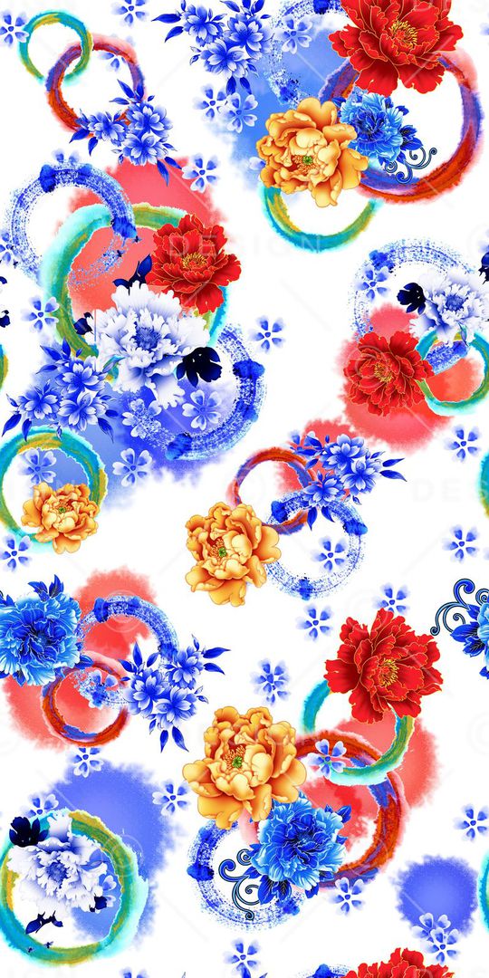 中国风印花华亿平台图片