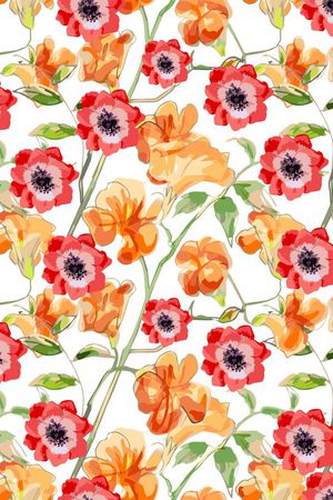 水彩风格印花华亿平台图片