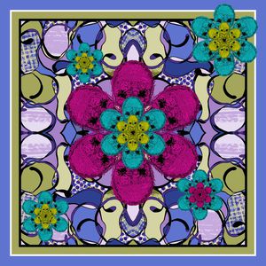 围巾印花华亿平台图片