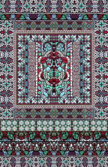 318120-对称定位地毯式欧式宫廷风奢华复古宗