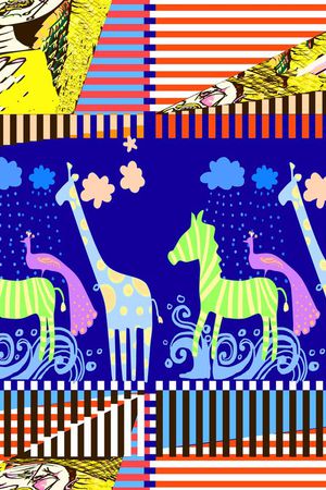 时尚写意印花华亿平台图片