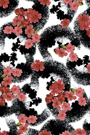 花卉印花华亿平台图片